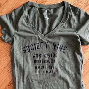 Super cute Society Nine women’s boxing V neck.